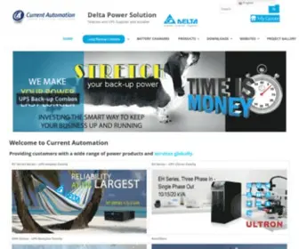 Deltapowersolutions.co.za(Delta is the industry leader in switching power supplies) Screenshot