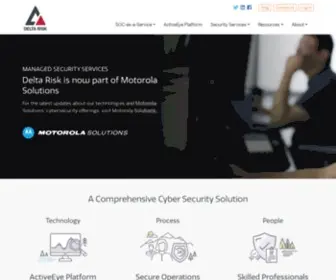 Deltarisk.com(Delta Risk Managed Security Services) Screenshot