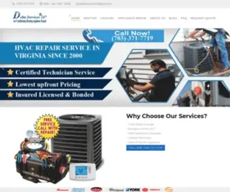 Deltaservices247.com(Best HVAC Repairs & Service in VA) Screenshot
