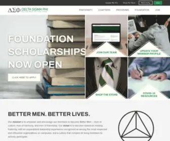 Deltasig.org(Better Men) Screenshot