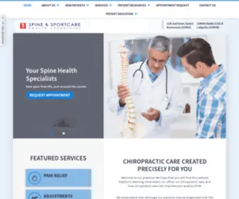 Deltaspinecare.com(Brentwood and Lafayette Chiropractor. Dr Dale Giessman) Screenshot