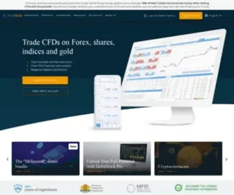 Deltastock.com(Leading European Financial Broker for 20) Screenshot