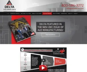 Deltatech1.com(Custom Industrial Manufacturing Automation Solutions) Screenshot