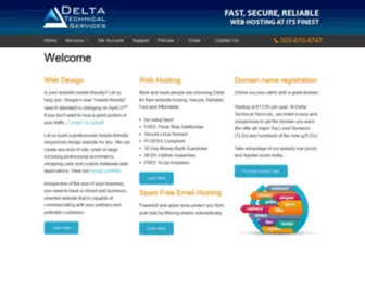 Deltatechnicalservices.com(Web Design) Screenshot