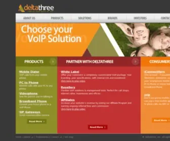 Deltathree.com(Deltathree VoIP Provider) Screenshot