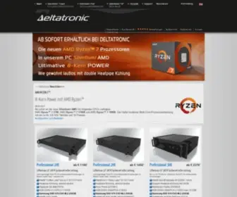 Deltatronic.de(Extrem leise und leistungsfähige PC) Screenshot