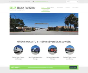 Deltatruckparking.com(Parking oin Otay Mesa near CBX bridge and Otay Mesa border crossing) Screenshot