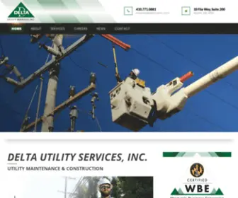 Deltausinc.com(Delta Utility Service) Screenshot