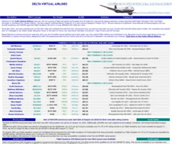 Deltava.org(Delta virtual airlines) Screenshot