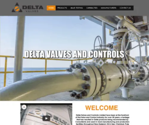 Deltavalve.co.nz(Delta Valves) Screenshot