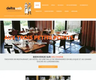 Deltaweb.be(Restaurants in Belgium the restaurant guide Deltaweb) Screenshot
