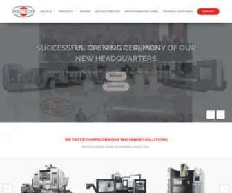 Delteco.com(Distribuidor máquina herramienta) Screenshot