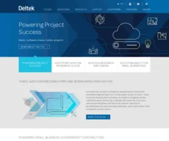 Deltek.com(Powering Project Success) Screenshot