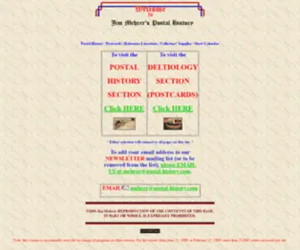 Deltiology.com(Jim Mehrer's Postal History and Postcards) Screenshot