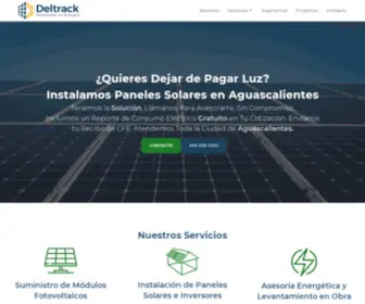 Deltrack.com.mx(Paneles Solares Aguascalientes) Screenshot
