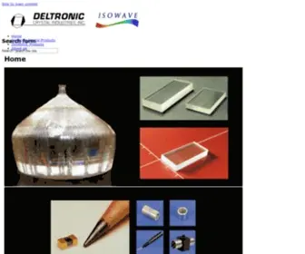 Deltroniccrystalindustries.com(Deltronic Crystal Isowave) Screenshot