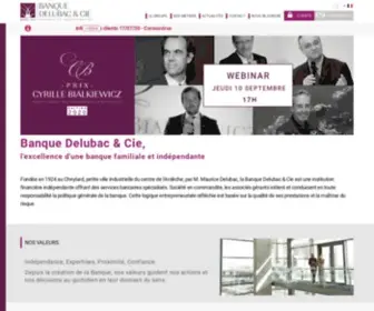 Delubac.com(Banque Delubac & Cie) Screenshot