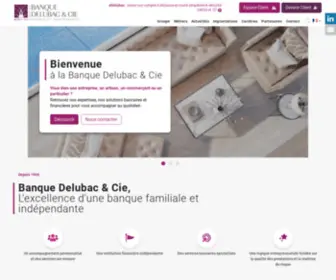 Delubac.fr(Banque Delubac & Cie) Screenshot