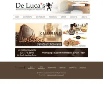 Delucaswinnipeg.ca(De Luca Specialty Food) Screenshot