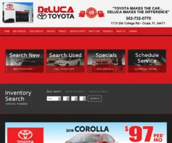 Delucatoyota.com(DeLuca Toyota) Screenshot