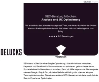 Delucks.com(SEO München) Screenshot