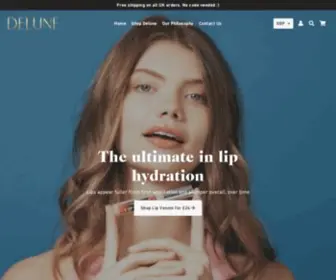 Delune.co.uk(Products for your skin) Screenshot