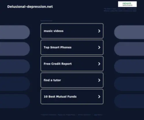 Delusional-Depression.net(Delusional Depression) Screenshot