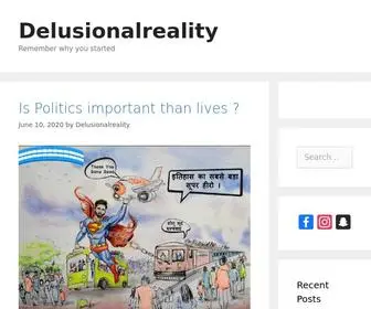 Delusionalreality.com(Remember why you started) Screenshot