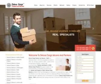 Deluxecargopackers.com(Deluxe cargo packers and movers) Screenshot