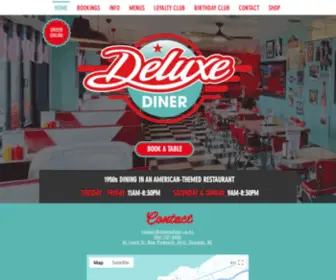 Deluxediner.co.nz(Deluxe Diner Family Restaurant) Screenshot