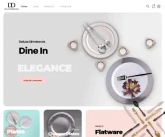 Deluxedinnerware.com(Dinnerware Party Supplies) Screenshot