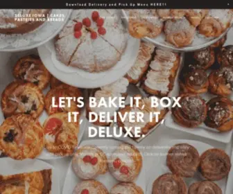 Deluxeiowa.com(DeLuxe Cakes and Pastries) Screenshot