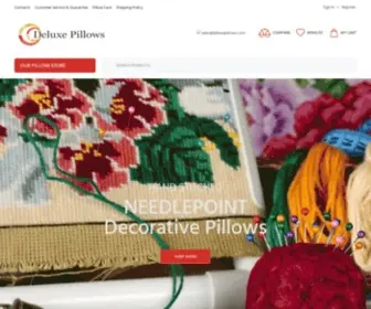 Deluxepillows.com(Deluxe Pillows) Screenshot