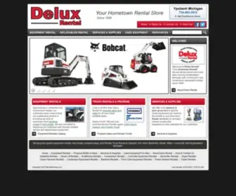 Deluxrentalonline.com(Equipment Rentals in Ypsilanti MI) Screenshot