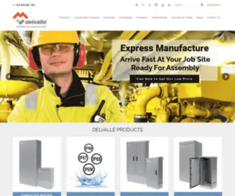 Delvallebox.com(Stainless Steel Industrial Enclosures) Screenshot