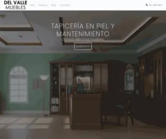 Delvallemuebles.com.mx(Retapicería de muebles en la CDMX) Screenshot