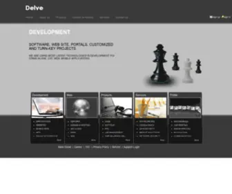 Delve.in(Domains Web Hosting and Software Development Company) Screenshot