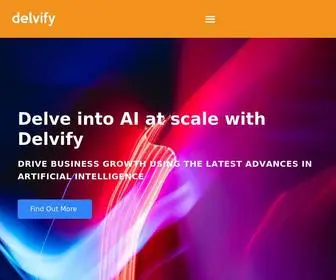 Delvify.io(Deliver Actionable Insights) Screenshot