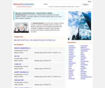 Delwarecorporates.com(Company Profiles of Delware) Screenshot