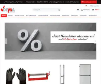 Dema-Vertrieb.com(DEMA Handel) Screenshot
