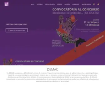 Demac.org.mx(Documentación y Estudios de Mujeres) Screenshot