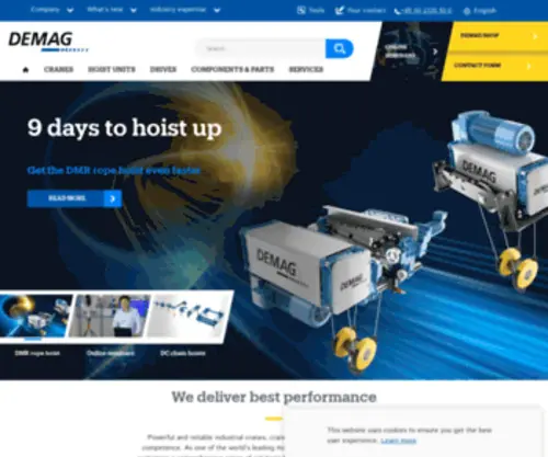 Demagcranes-AG.com(Frontpage) Screenshot