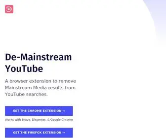 Demainstream.com(Independent YouTube creators are being censored while mainstream media) Screenshot