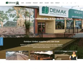 Demak.com.au(Demak Outdoor Timber & Hardware) Screenshot