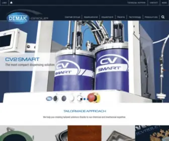 Demakgroup.com(Demak resins and equipment) Screenshot