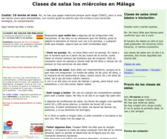Demalaga.eu(Clases de salsa en Malaga 20 euros al mes) Screenshot
