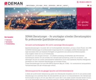 Deman-Uebersetzungen.com(DEMAN Übersetzungen) Screenshot