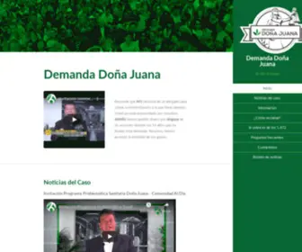 Demandadonajuana.com(Demanda Doña Juana) Screenshot