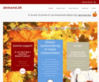 Demand.dk(Joomla-support, søgeoptimering, effektiv hjemmeside, video) Screenshot