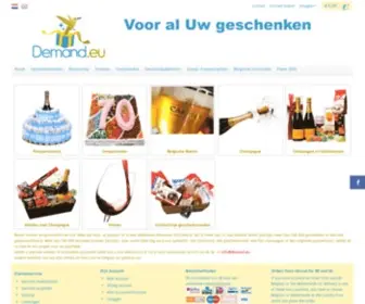 Demand.eu(On-line geschenken bestellen geschenkmanden en Belgische geschenken) Screenshot